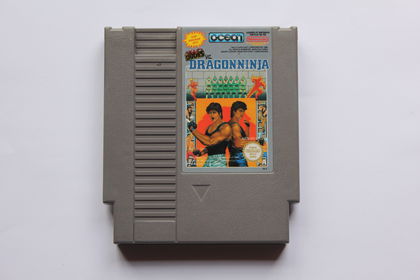 Bad Dudes vs Dragon Ninja front cart NES