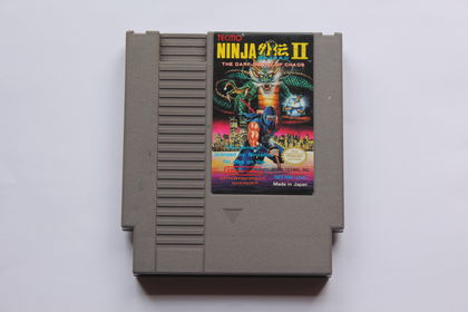 Ninja Gaiden 2 cart front NES