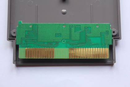 Super Mario Bros board rear NES