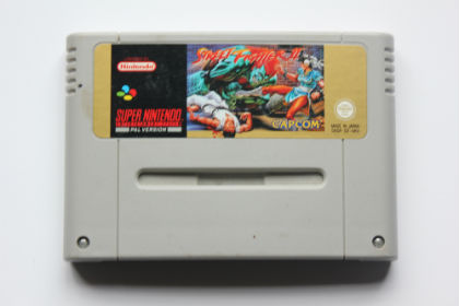 Streetfighter 2 cart front SNES